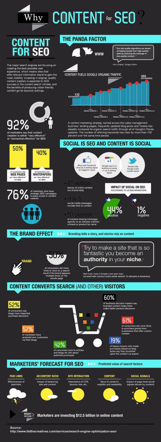 Content in the SEO World Infographic