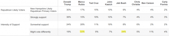 New Hampshire Poll