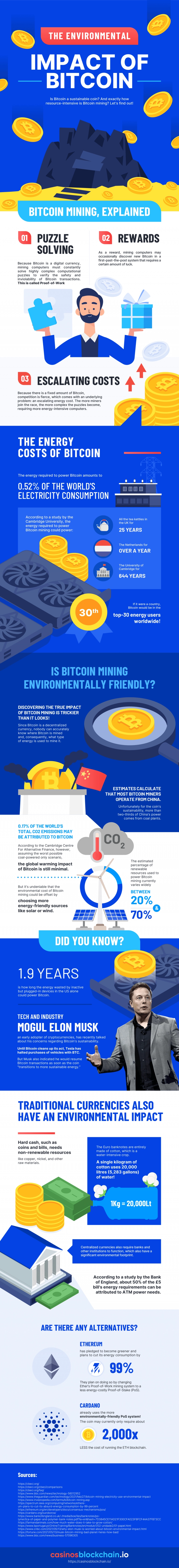 Environmental Impact of Bitcoin Infographic